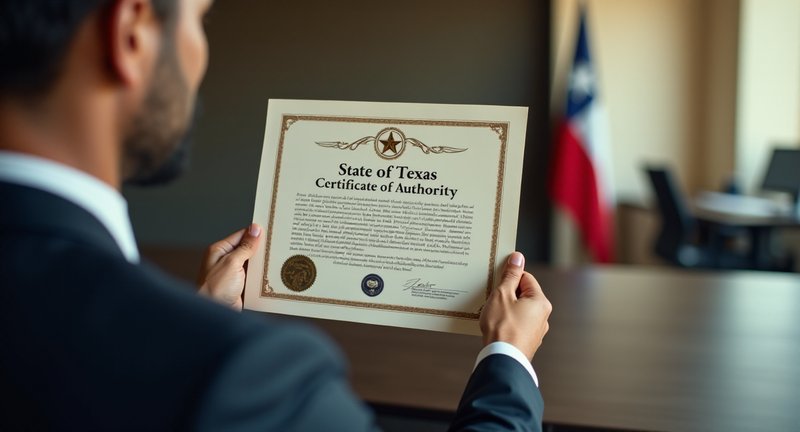 Obtaining a State of Texas Certificate of Authority